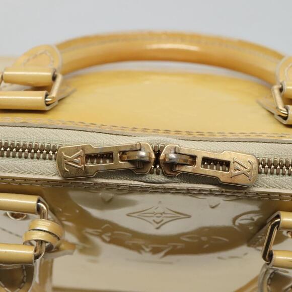 LOUIS VUITTON Monogram Vernis Alma PM Hand Bag Broncorail M91445 - Picture 10 of 16